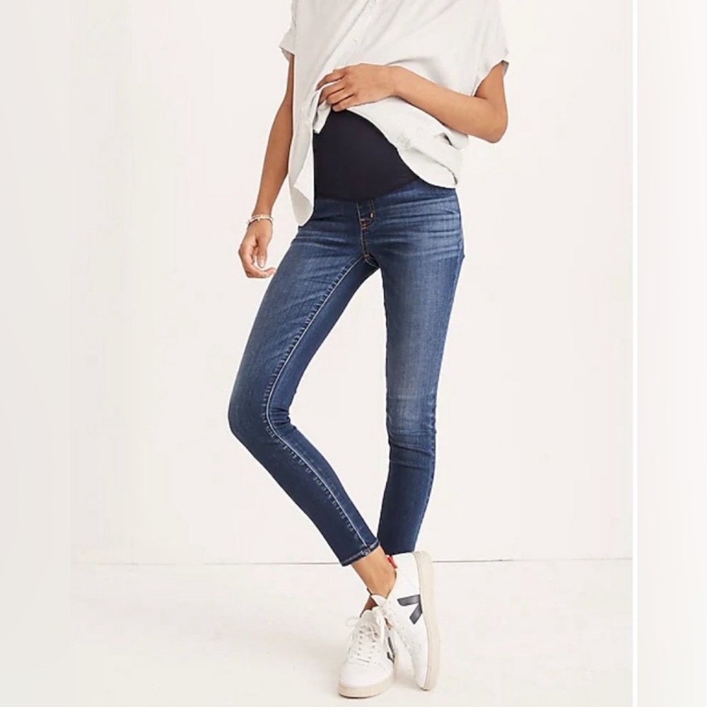 Madewell maternity jeans Belly Skinny Tencel Jeans In Danny Wash